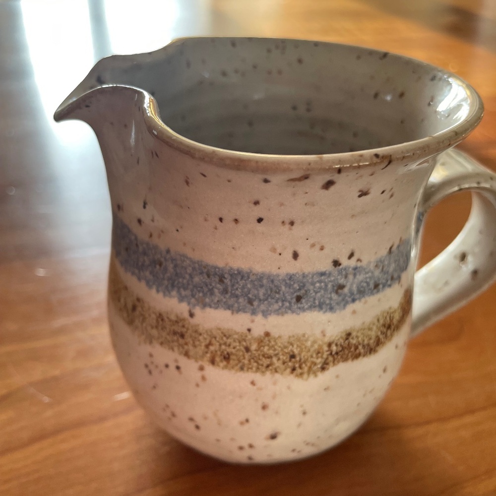 Vintage - Earthenware - Handmade - Pot à lait Crémier Creamer